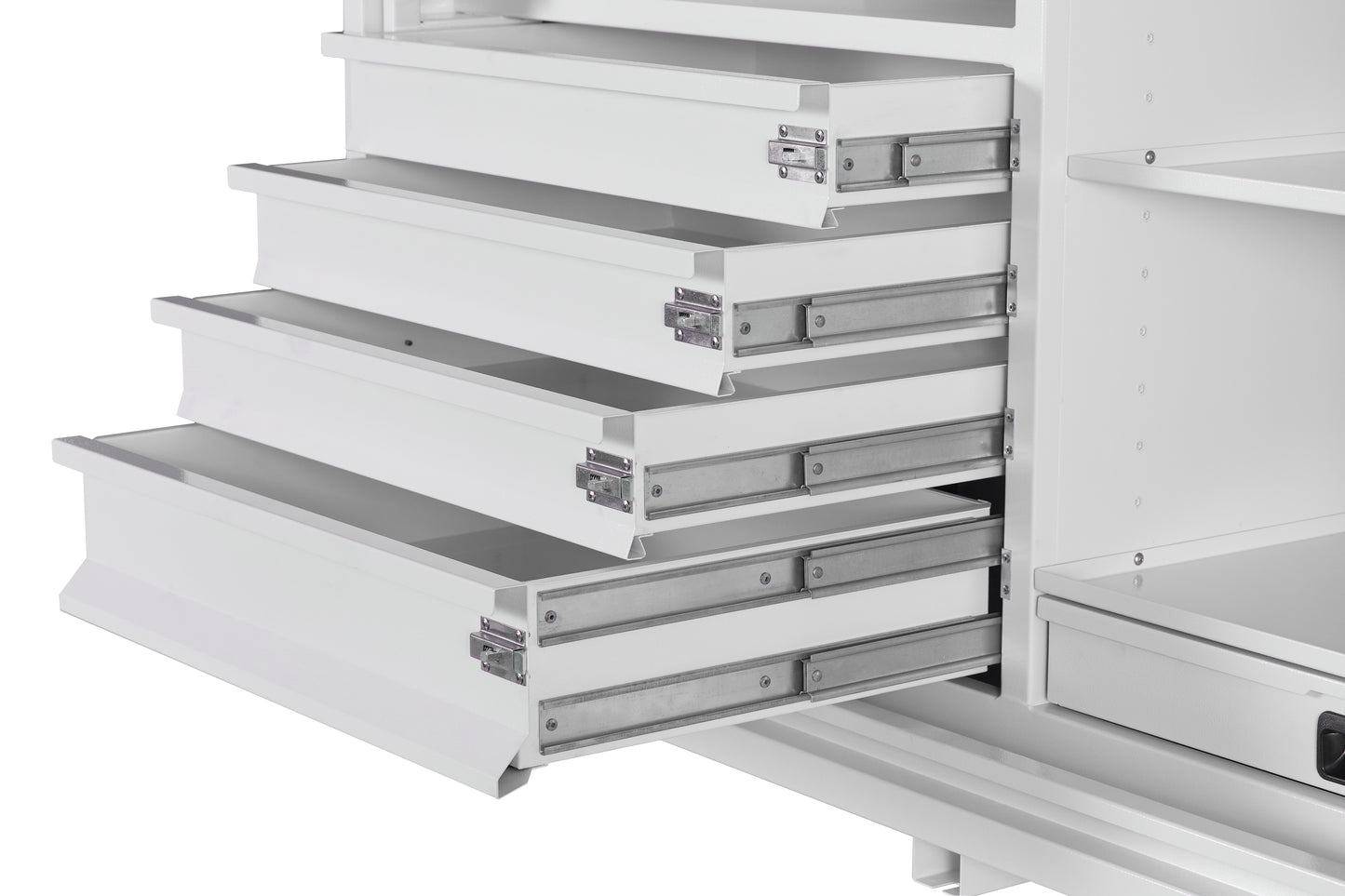1400 Series - SQUARE FRONT, 4 DRAWERS & 5 SHELVES