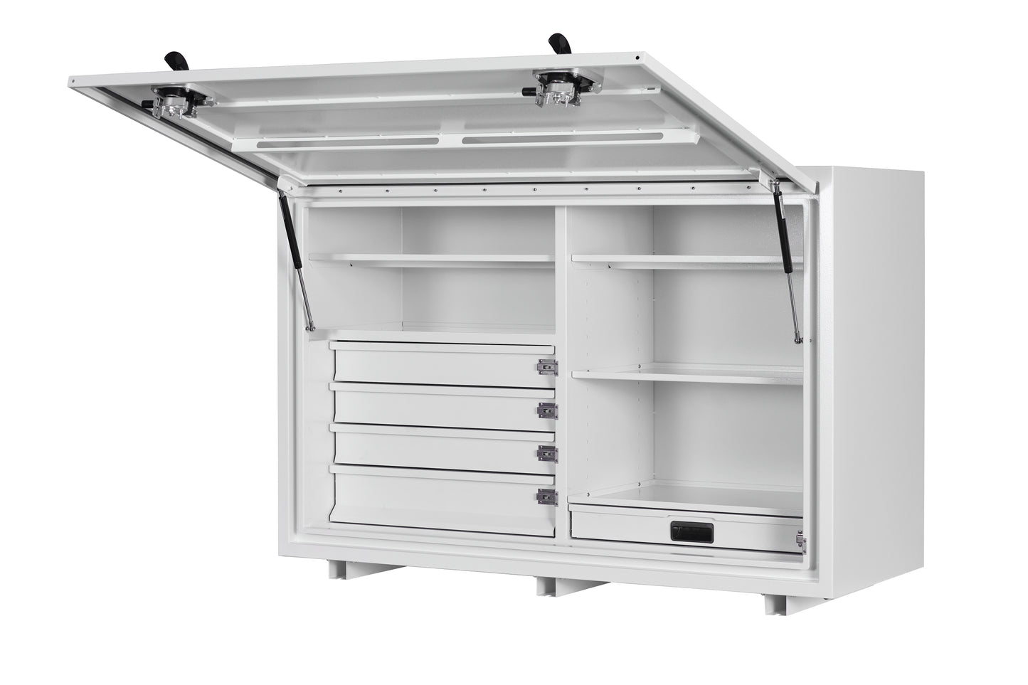 1400 Series - SQUARE FRONT, 4 DRAWERS & 5 SHELVES