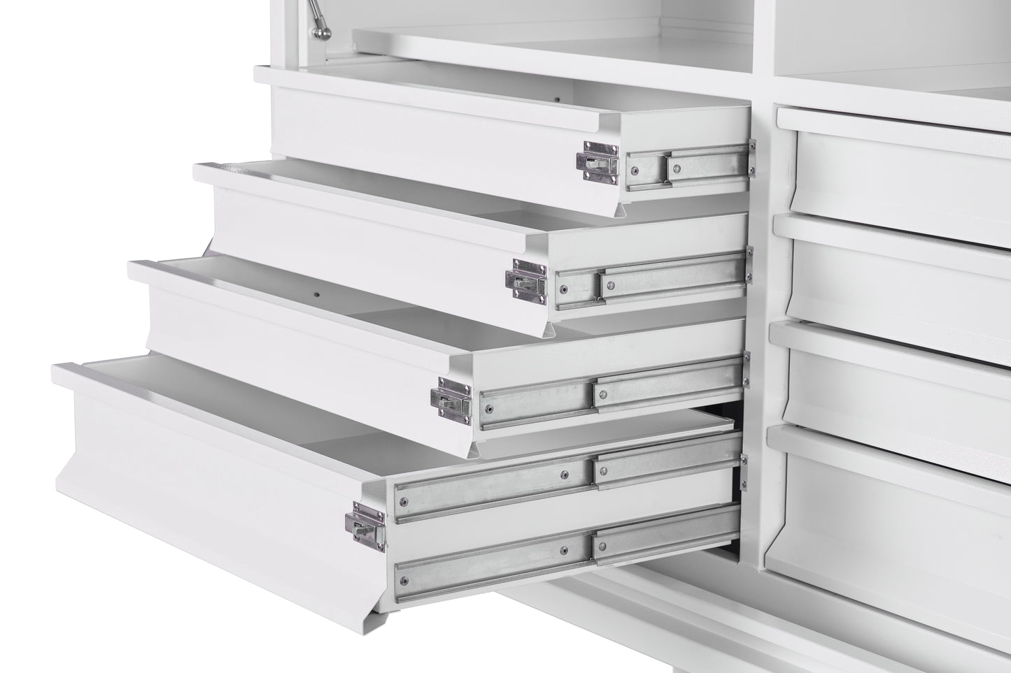 1400 Series - SQUARE FRONT, 8 DRAWERS & 4 SHELVES