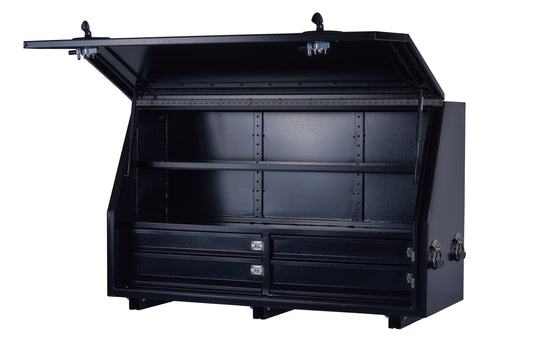 1360 Aluminium Series - 4 DRAWERS (2 Side By Side) & 2 SHELVES