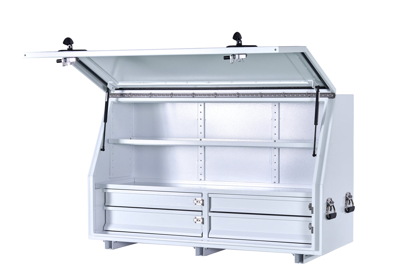 1360 Aluminium Series - 4 DRAWERS (2 Side By Side) & 2 SHELVES