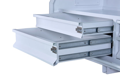 1360 Aluminium Series - 4 DRAWERS (2 Side By Side) & 2 SHELVES