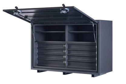 1400 Series - SQUARE FRONT, 8 DRAWERS & 4 SHELVES