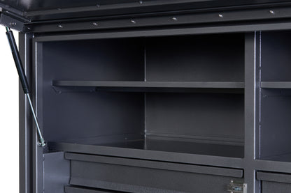 1400 Series - SQUARE FRONT, 8 DRAWERS & 4 SHELVES